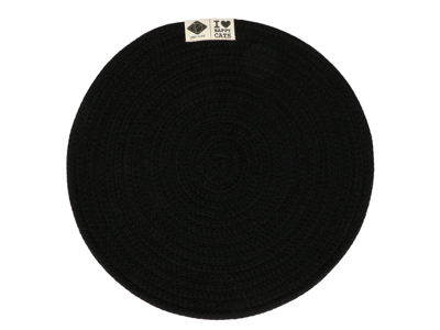 D&D CAT Dækkeserviet JILL Ø30 cm. Sort