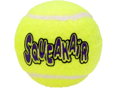 KONG SQUEAKAIR TENNISBOLDE HUNDELEGETØJ Ø 4 CM / 3  STK
