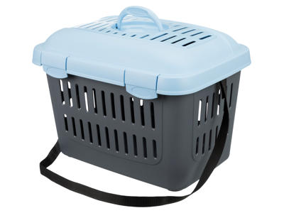 Midi-Capri transportboks, 44 × 33 × 32 cm, blå/sølv