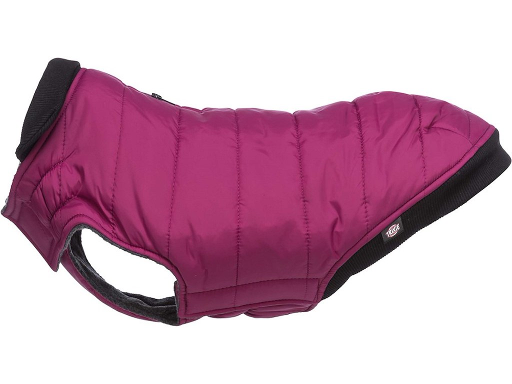 Trixie Arlay Hundefrakke XS Berry – Vandafvisende Frakke med Fleecefor, 27 cm