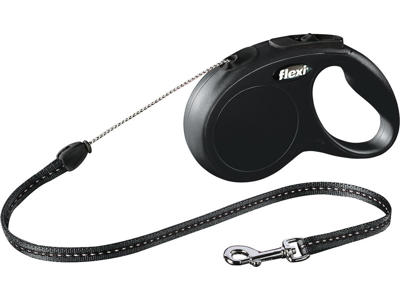 flexi New Classic snor S, 5M, 12KG, sort