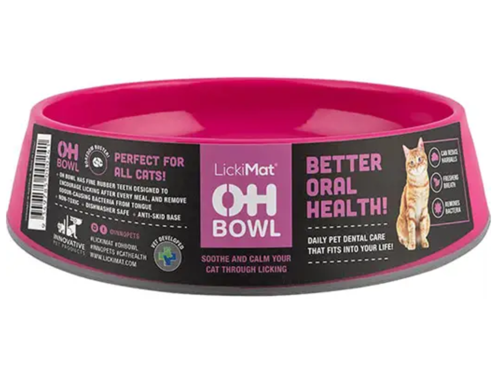 LICKIMAT OH BOWL KAT PINK Ø15X4,6CM