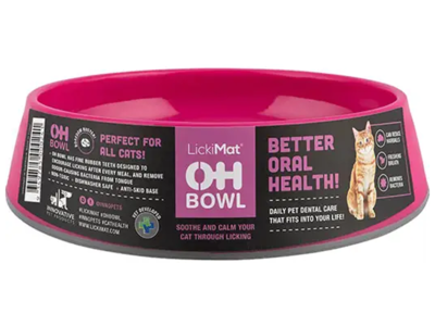 LICKIMAT OH BOWL KAT PINK Ø15X4,6CM
