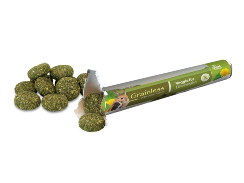 JR Farm Grainless VeggieTos Mælkebøtte 25g