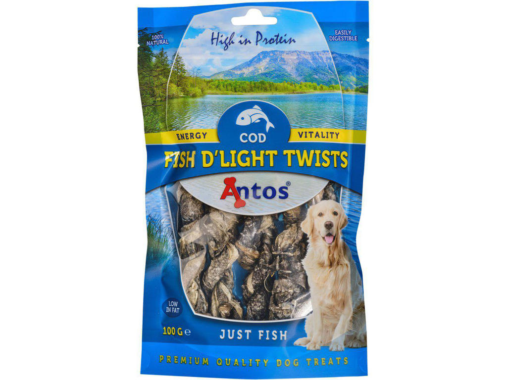 TØRRET FISK HUNDEGODBIDDER 100GR FISH D'LIGHT