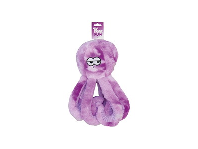 KW Blæksprutte – Lilla Kæmpe i plys (34 x 13 cm)