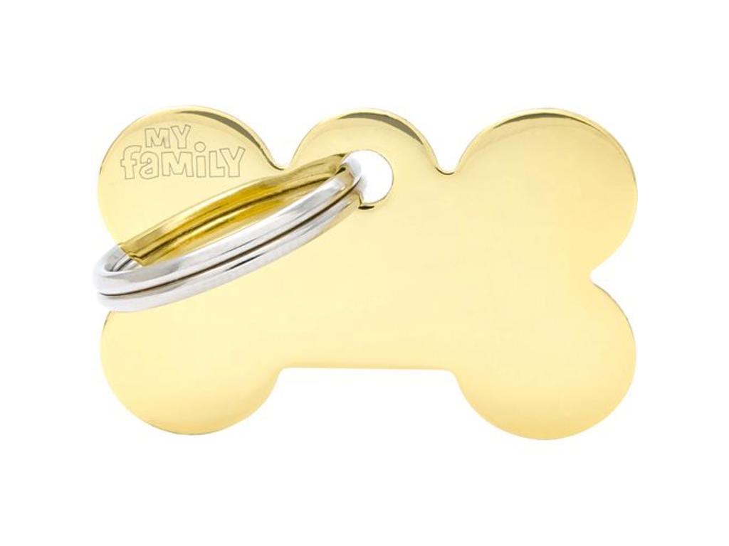 MY FAMILY GOLD SMALL BONE 2,4 X 1 CM