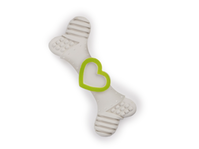 PUPS Heart Teething Latex Bone