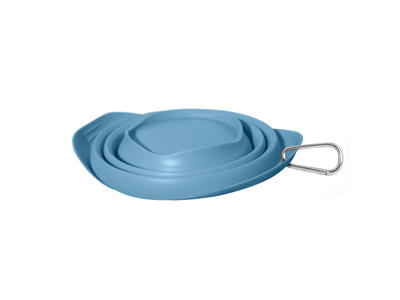 Kurgo fold-ud skål blå