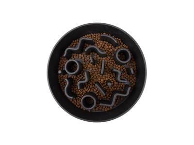 District 70 bamboo slow feeder dark grey L