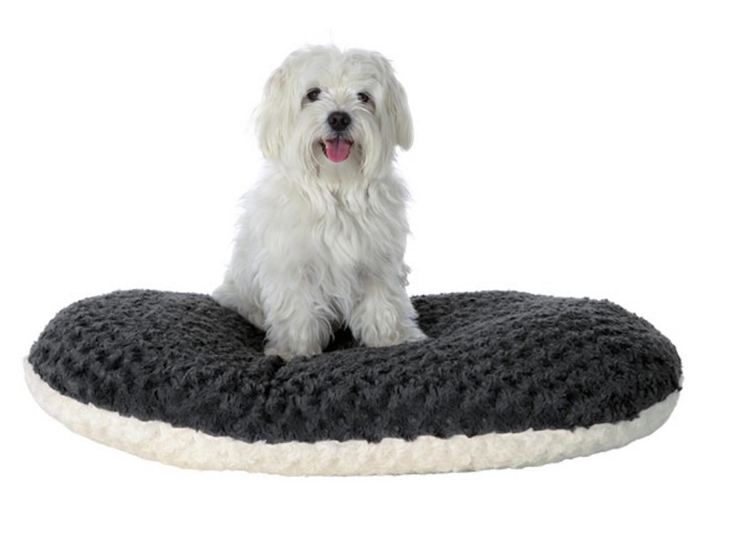 Kaline cushion, 70 × 47 cm, cream/grey