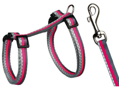 Freshline Spot kattesele m/ line, nylon, 27–45 cm/10 mm,