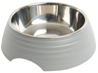 BUSTER frosted Rippel skål mat grå str.L