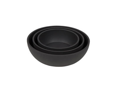 District 70 bamboo dog bowl -  L dark grey
