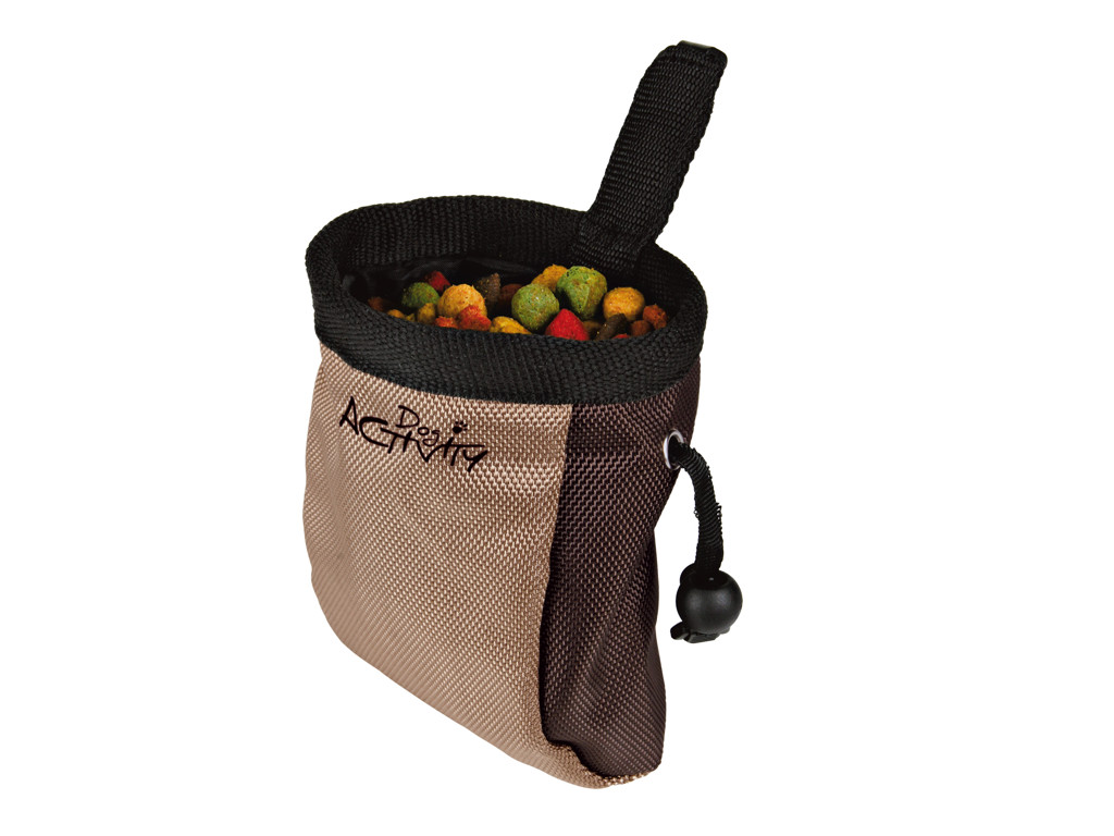 Dog Activity godbidstaske deluxe, brun, ø 10 cm/14 cm