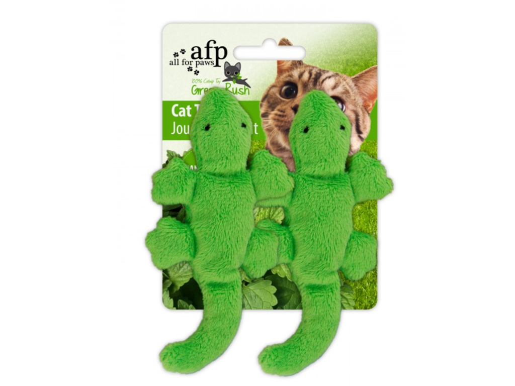 GECKO 2stk m.CATNIP GREEN RUSH