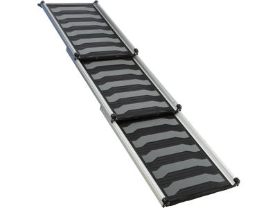 Ramp, 3-fold telescopic, 40x78-175cm, 6,8kg sort/grå