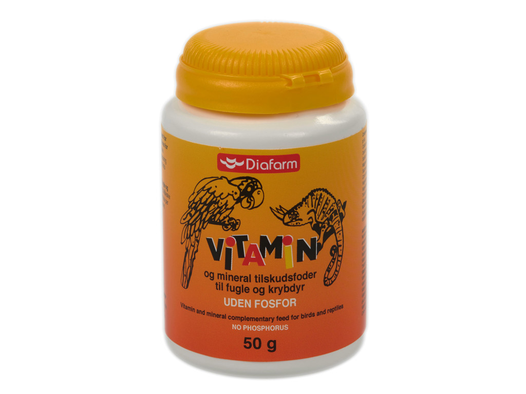 VITAMINER FUGLE/KRYBDYR UDEN FOSFOR DIAFARM