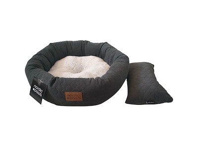 Nordic Paws Olli Cozy Hundeseng L Grå – Oval Hundeseng med Udtagelig Inderpude