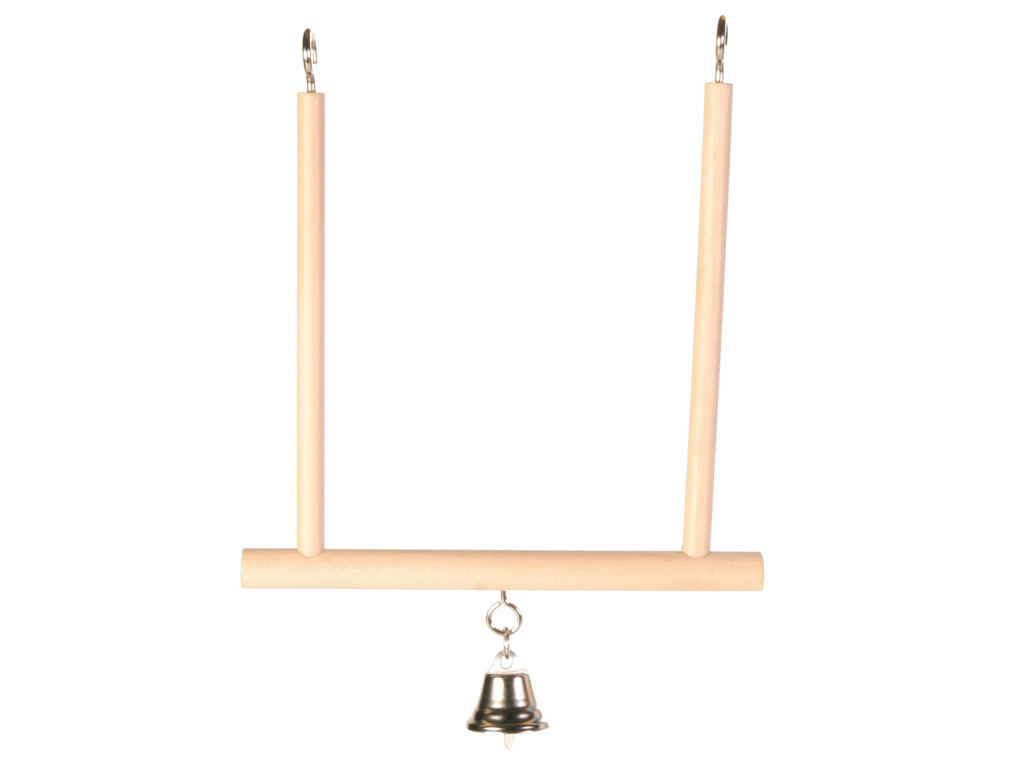 Trægynge med klokke 12,5x13,5