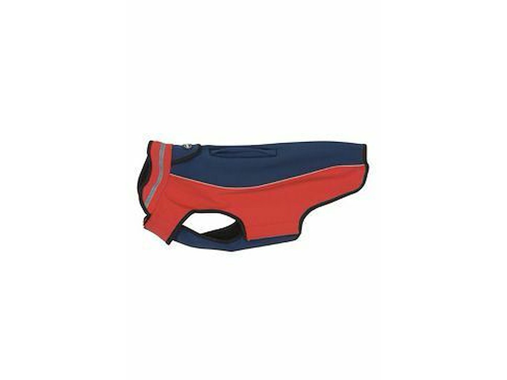 BUSTER Outdoor Softshell Hundejakke Mørkeblå/Rød XS 25 cm