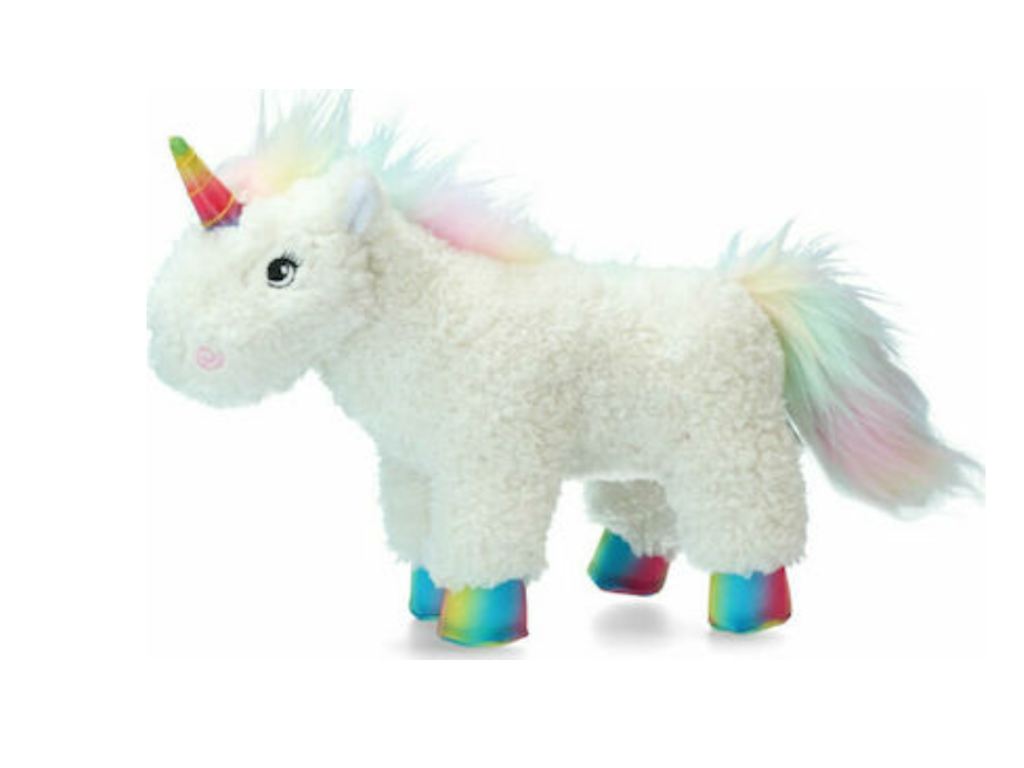 Rainbowworld Enhjørning Bamse – Blød plys med regnbuefarver