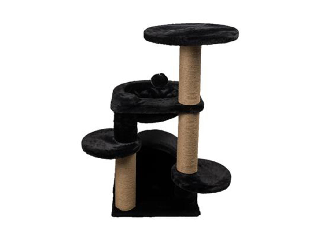 Kradsetræ m. hylder/kurv 60x65x84 cm. sort