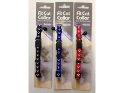 Kattehalsbånd m.poter 3 farver