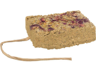 Mursten af ler m. blomster, 100 g