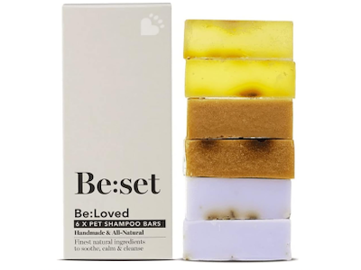 Be:Loved Be:Set Dog Shampoo Bar Gift Set 6 x 55 g – Naturligt Shampoo Gavesæt til Hund