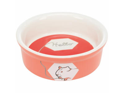 Skål, comic marsvin, keramik, 240 ml/ø 11 cm