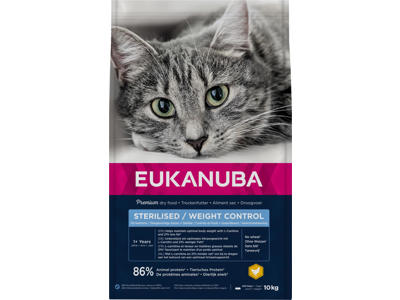 EUKANUBA CAT Adult Steriliseret/Vægtkontrol 10kg