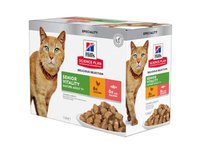 SP Feline Senior Vitality Chicken & Salmon 12x85 g