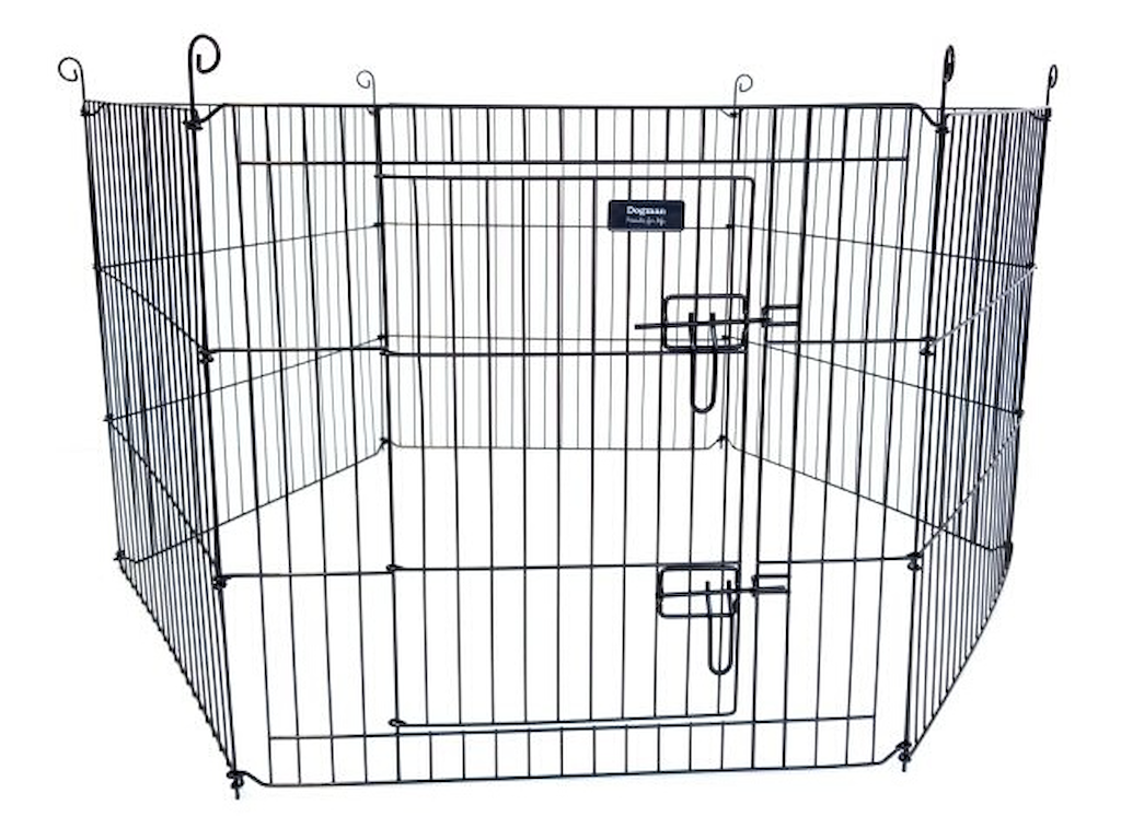 Udendørs Løbegård i Metal 66 x 62 cm – Letmonteret Løbegård til Hvalpe og Smådyr