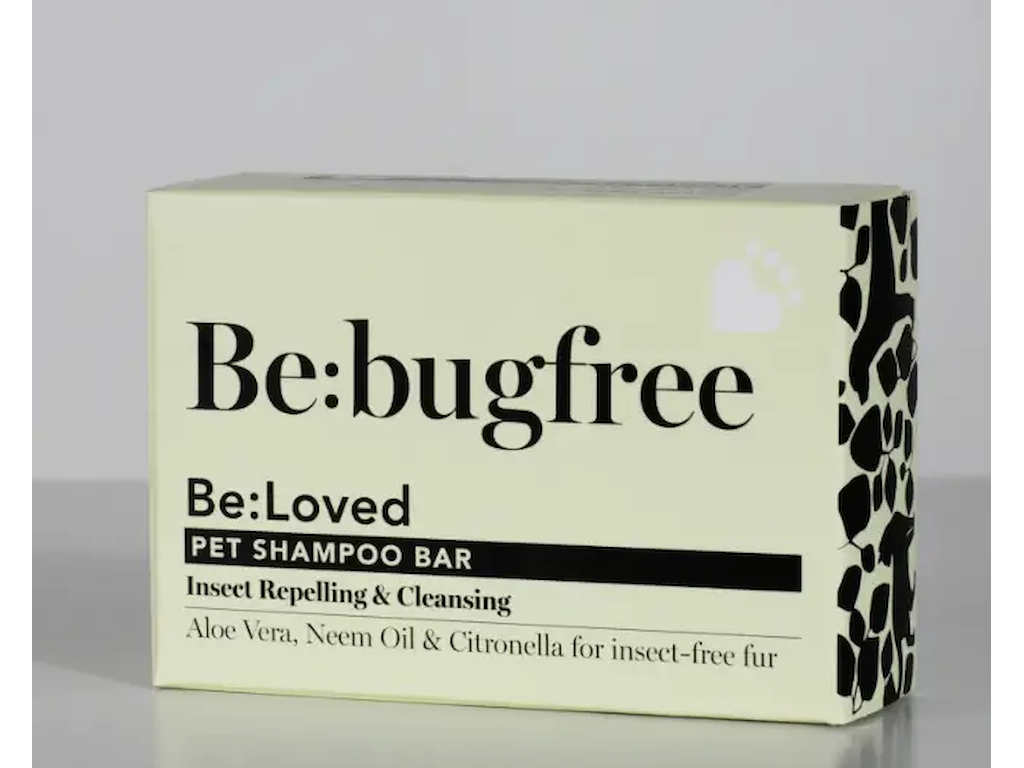 Be:Loved Be:Bugfree Shampoo Bar 110 g – Rensende Hundeshampoo med Aloe Vera, Neemolie & Citronella
