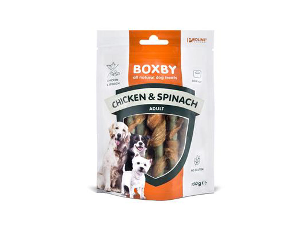 Boxby kylling & spinat 100g. 