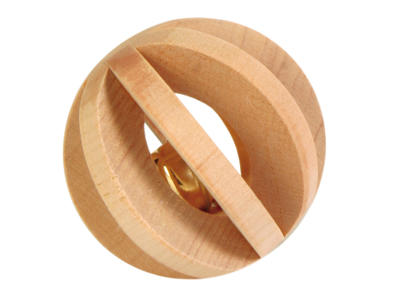 Lameltræbold m.klokke Ø6cm