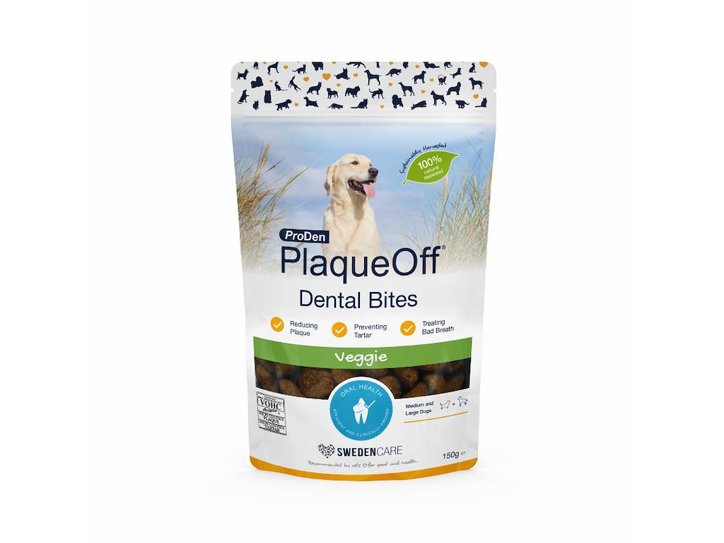 PlaqueOff Dental Bites – 150 g (tandpleje til hund)