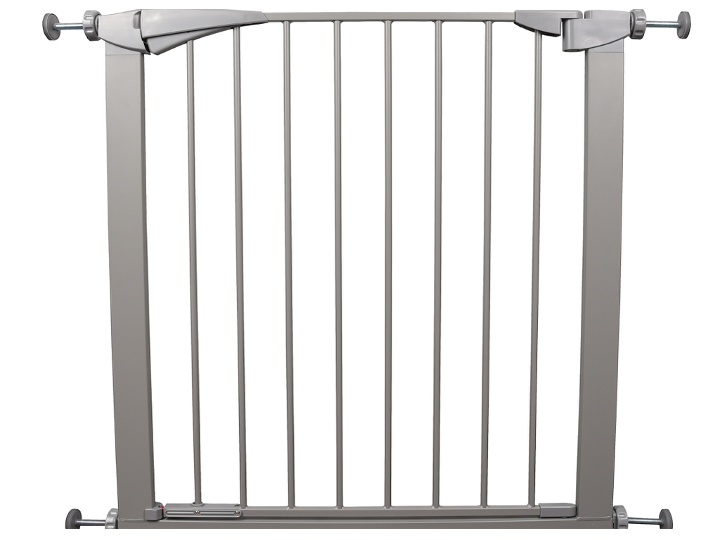 Dog Barrier Salus Grey – Hundegitter 79-84 cm, Højde 76 cm, Trykmontering, Grå