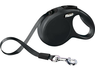 flexi New Classic bånd XS, 3M, 12KG, sort