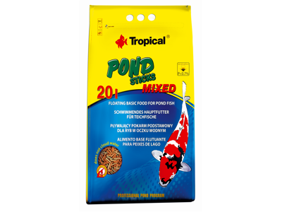 Koi & Guldfisk farvesticks mixed 20 L/1600 g. pose