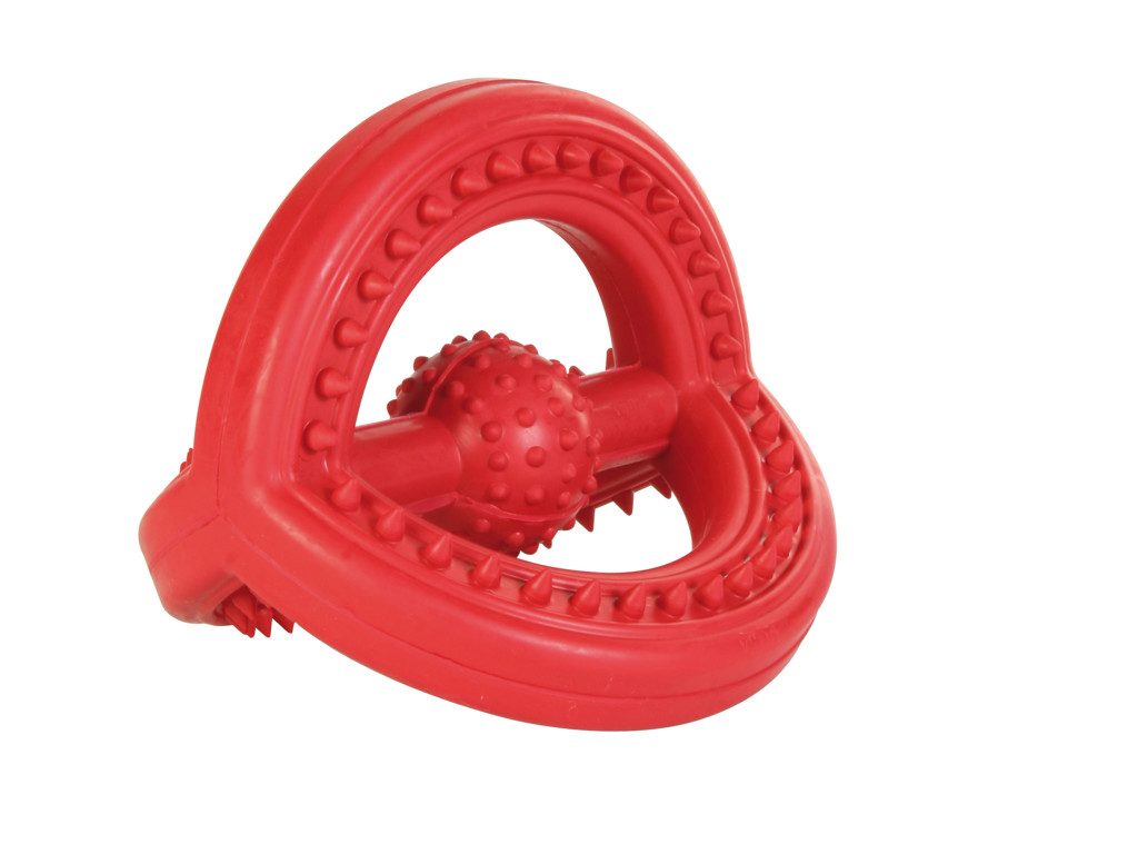 Gummi legetøj med håndtag 14cm