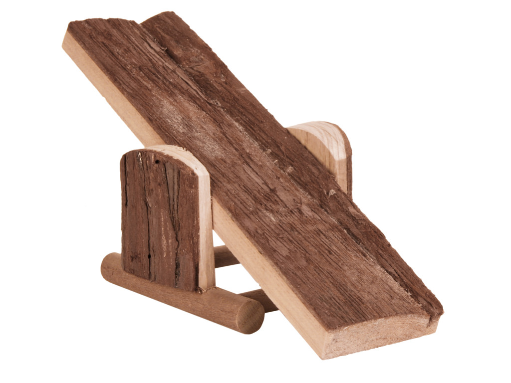 Hamstervippe træ 22x8x7,5cm