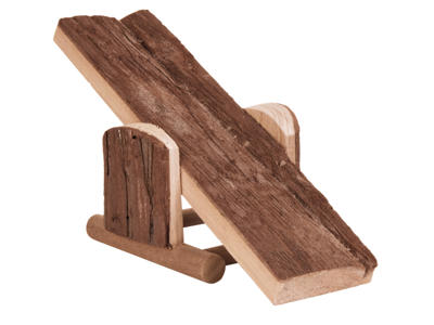 Hamstervippe træ 22x8x7,5cm