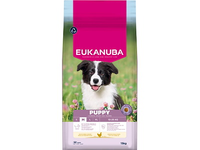 Eukanuba Puppy Medium Breed Kylling 15 kg – Hvalpefoder til Mellemstore Racer