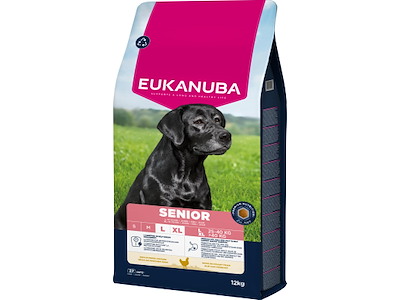 Eukanuba Senior Large Breed Kylling 12 kg – Hundefoder til Store Racer 9+ år