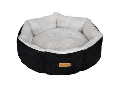 Cupcake 7-kantet Hundeseng Sort M – 60 x 60 x 24 cm