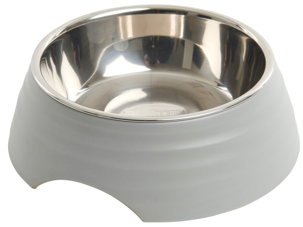 BUSTER Frosted Ripple Bowl, mat grå, M