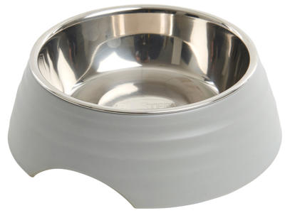 BUSTER Frosted Ripple Bowl, mat grå, M