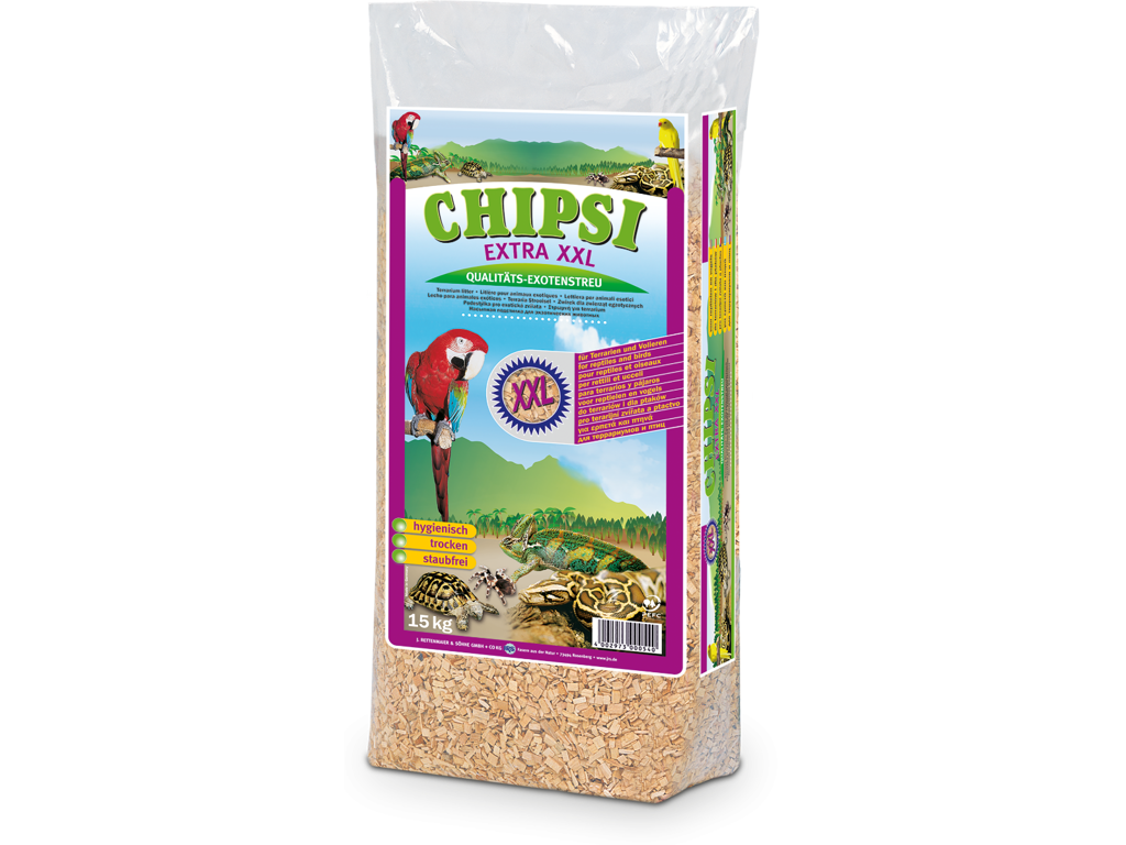 Chipsi extra bøgegranulat XXL, 15kg